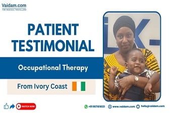 Bebê da Costa do Marfim tratado com sucesso com terapia ocupacional na Índia