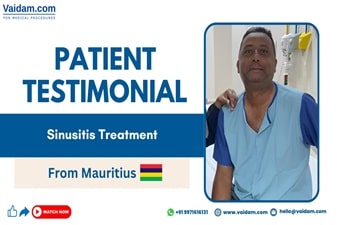 Pacient din Mauritius a vizitat India pentru tratament pentru sinuzita maxilară