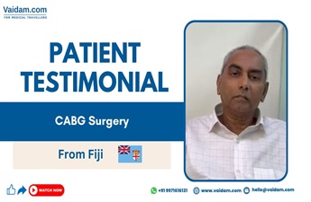 Um paciente de Fiji obtém cirurgia de ponte de safena com sucesso na Índia