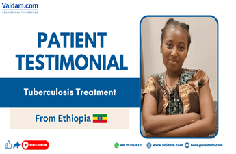Patient aus Äthiopien, der an Tuberkulose leidet, wird in Indien erfolgreich behandelt
