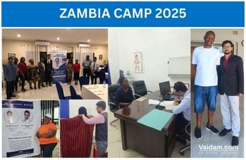 Especialistas indianos na Zâmbia | Atendimento ambulatorial de dois dias promovido pela Vaidam Health Especialistas indianos na Zâmbia | Atendimento ambulatorial de dois dias promovido pela Vaidam Health