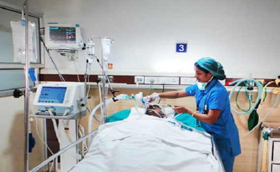 Unité de soins intensifs de l'hôpital de Kailash