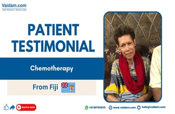 Un paciente de Fiji visitó la India para recibir una quimioterapia posoperatoria exitosa