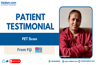 Paciente de Fiji visita la India para una exploración PET para el diagnóstico de cáncer de mama