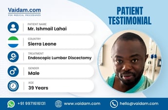 Numele pacientului Din Sierra Leone în India: Călătoria domnului Ishmail Lahai prin tratamentul coloanei vertebrale la Fortis Mulund