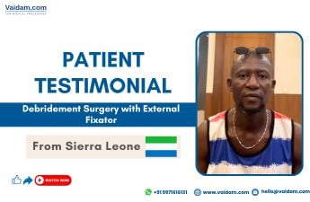 রোগীর নাম ভারতে ফিমার সার্জারির পর সিয়েরা লিওনের রোগী সুস্থ হয়ে উঠছেন