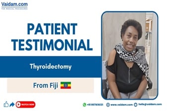Пациент из Фиджи посетил Индию для лечения рака щитовидной железы