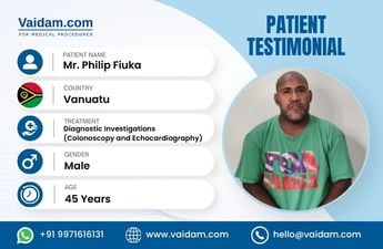 Chequeo médico integral en India: El viaje del Sr. Philip Fiuka desde Vanuatu hasta Hyderabad.