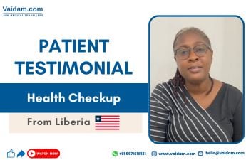 Un paciente liberiano recibe atención médica especializada en India con la ayuda de Vaidam