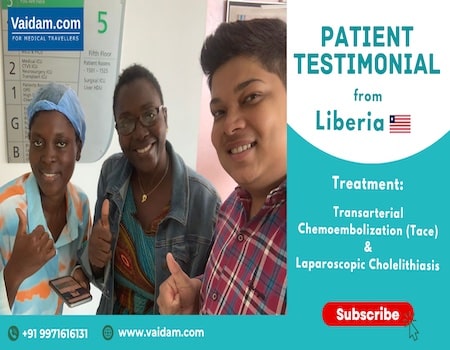 Carta da Libéria - Mãe compartilha experiência com o tratamento de fígado de sua filha na Índia