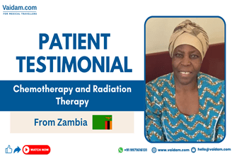 ज़ाम्बिया नेशनल को भारत में कीमोथेरेपी और रेडिएशन थेरेपी सफलतापूर्वक प्राप्त हुई