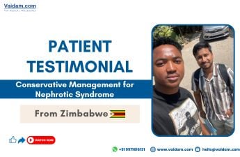 Paciente do Zimbábue tratado por síndrome nefrótica na Índia