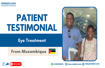 Paciente de Moçambique recupera a visão nítida | Tratado com sucesso sem cirurgia