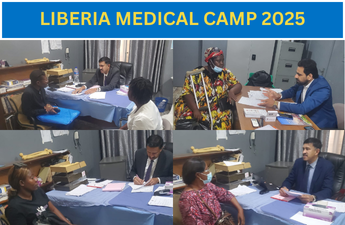 Vaidam Health Organised a Specialist OPD Consultation Camp in Liberia with Indian Doctors