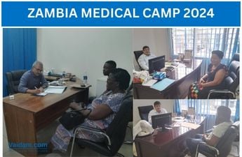 Vaidam Conducted Successful Medical Camp in Zambia With Care Hospital, Hyderabad Vaidam Conducted Successful Medical Camp in Zambia With Care Hospital, Hyderabad